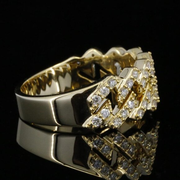 🔥Eternity 14k Gold Plated Cubic Zirconia Fashion/Party Ring for Women,UN… - Picture 4 of 5